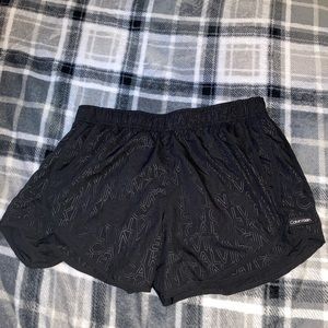 Black on black Calvin Klein shorts size medium